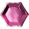 Розовая Тарелки микро шестигранные розовые, 8 шт 1502-5059