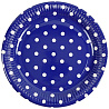  Тарелки Горошек синий, 8 штук 1502-1793