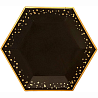 Вечеринка в стиле Black & Gold Тарелки большие Гламур Black&Gold, 8 шт 1502-5050
