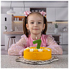 Свеча цифра "7" Глиттер, 8 см