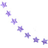  Гирлянда на нитке Звезды сиреневая 2,2м 2001-6588