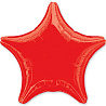 Красная Шарик 45см звезда металлик Red 1204-0050