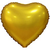 Золотая Шар СЕРДЦЕ 45см Сатин Gold 1204-0763
