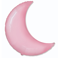 Розовая Шарик Месяц 91см, Пастель Pink 1204-1163
