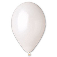 Белая Шарик 25см, цвет 29 Металлик White 1102-0275
