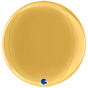 Золотая Шар 3D Сфера 38см Металлик Gold 1209-0279