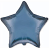 Синяя Шар звезда 45см Сатин Steel Blue 1204-1510