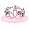 Принцесса Камея Тиара с перьями розовая 1501-0723