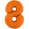 Цифры и числа Шар цифра "8", 101см Пастель Orange 1207-5389