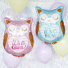 Шар ФИГУРА IT'S A GIRL Сова розовая