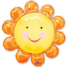  Шар фигура Цветок оранжевый 1207-0064