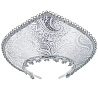 Снежинка Кокошник-ободок Узор Зимний серебро 1501-6160