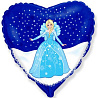 Принцесса Камея Шарик 45см Принцесса в синем сердце 1202-2054