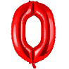 Цифры и числа Шар цифра "0", 101см Red 1207-2985