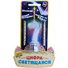 Неон бар Цифра LED"7"д/торта и праздн стола+2свеч 1501-3719