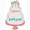 Элегантная Вечеринка Шар фигура Happy Birthday Торт пастель 1207-4298