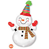  Шар-фигура Снеговик улыбчивый, 91см 1207-2034