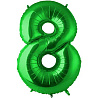 Цифры и числа Шар цифра "8", 102см Green 1207-2698