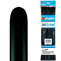Черная Шары черные Qualatex ШДМ 260 Onyx Black 1107-0425