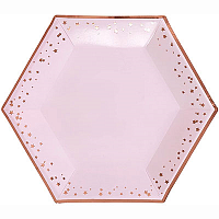 Розовое Золото Тарелки большие Гламур Pink & RoseGold 1502-5054