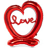 Валентинов День Фигура напольная Сердце с надписью LOVE 1208-0795