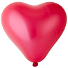  Шары Сердце 5" 16 см Металлик Красное 1105-0144