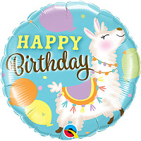 Удивительная Лама Шарик 45см Happy Birthday Лама 1202-2966