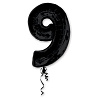 Цифры и числа Шар фигура цифра 9 Black 1207-1451