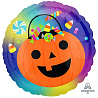Хэллоуин Друзья Шар 45см HWN Тыква конфетница 1202-3581