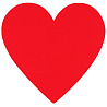  Баннер-комплект сердца красные, 10 штук 1505-1264