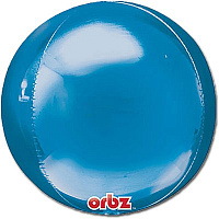 Happy Birthday Шар 3D СФЕРА 7" Металлик Blue 1209-0014