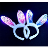 Неон бар Ободок светящийся Уши Зайки с пайеткамиG 1501-4241