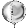 Серебряная Р 3D СФЕРА Б/РИС 33" Металлик Silver 1209-0505