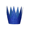 Корона Синяя пластик 2вида 6шт