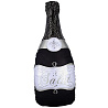 Голливуд Шар фигура Бутылка шампанского черная 1207-4545
