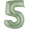 Цифры и числа Г ЦИФРА 5  40" Сатин Olive Green 1207-5143