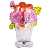 Цветы Любимым Шар напольный Букет Цветов, под воздух 1208-0660
