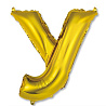 Буквы Шар Мини буква "У", 36см Gold 1206-0822