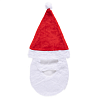 Дед Мороз Колпак Санты с бородой текстиль 1501-6751