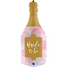 Девичник Glamour party Шар фигура Бутылка шампанско BRIDE TO BE 1207-4081