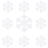 Новый год Наклейка гелев на окно Снежинки белые 1501-6720