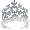 Новый год Корона Снежинка серебро блеск 1501-6164
