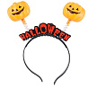 Вечеринка Хэллоуин Ободок-антенки светящийся HalloweenТыква 1501-6315