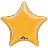 Желтая Шарик 19" звезда металлик Yellow 1204-0052