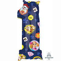 Щенячий Патруль Шар фигура цифра 1 26" Щенячий Патруль 1207-3975