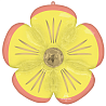 Цветы Любимым Шар фигура Цветок Маргаритка желтая 1207-5324