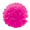 Розовая Помпон бумажный ярко-розовый 40см/G 1412-0070
