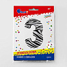 Шар цифра "3", 101см Zebra