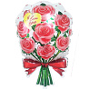  Шар ФИГУРА Букет роз красные 1207-3745
