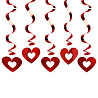 Красная Спираль Сердце красное 60см 3шт 1501-6242
